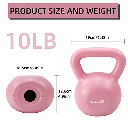 AutSport Kettlebell Strength Training Kettlebells, 10LB Kettle Bells For Training Hand Muscles, Core Strength, Leg, Comfortable and Roomy Handle for Weightlifting, Body Workout and Strength Training