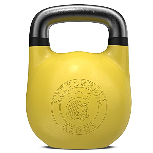Kettlebell Kings | Competition Kettlebell Weights For Women & Men | Designed For Comfort in High Repetition Workouts | Superior Balance For Better Workouts (16 KG)