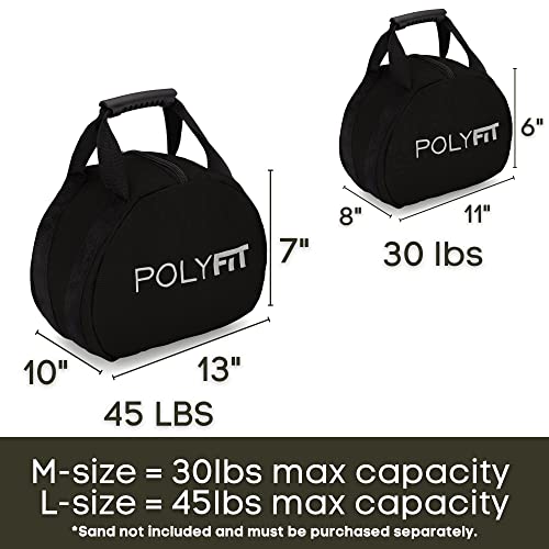 Kettlebell Sandbag for Fitness - 30 LBS - Black
