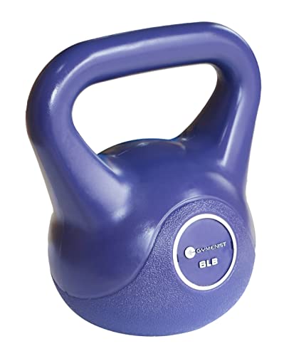GYMENIST Exercise Kettlebell Fitness Workout Body Equipment Choose Your Weight Size (6 LB)
