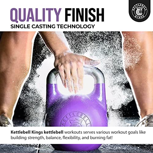 Kettlebell Kings | Competition Kettlebell Weights (8-44 KG) For Women & Men | Designed For Comfort in High Repetition Workouts | Superior Balance For Better Workouts (20 KG)