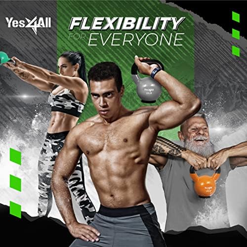 Yes4All Vinyl Coated Kettlebell Set - Multicolor Options