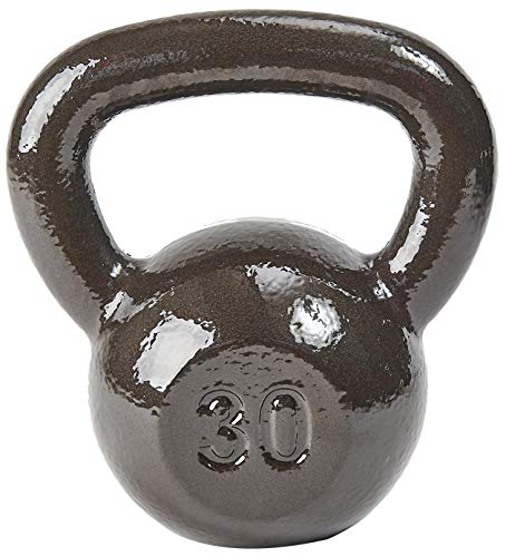 Everyday Essentials All-Purpose Solid Cast Iron Kettlebell, Gray