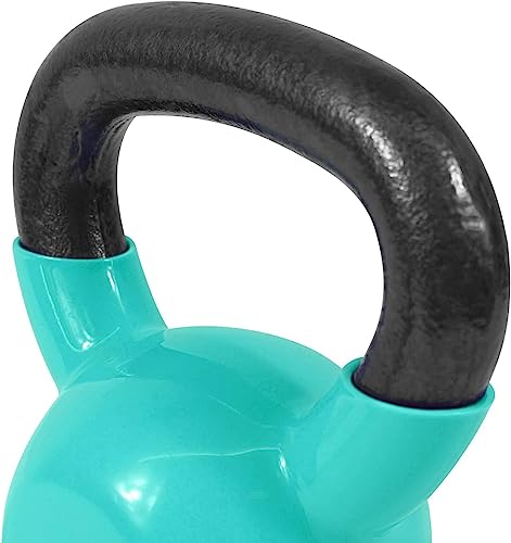 Yes4All Combo Vinyl Coated Kettlebell Weight Sets Great for Full Body Workout and Strength Training Multicolor, 5 10 15 lbs