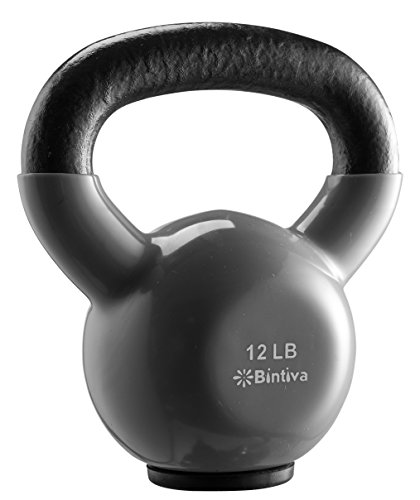 Solid Cast Iron Kettlebells with Vinyl Coating