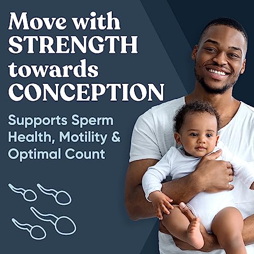 Conception for Him Fertility Aid & Multi - Triple Action Mens Womens Health Formula with Ashwagandha, Folate Folic Acid, Magnesium & Zinc - 60 Vegetarian Soft Capsules