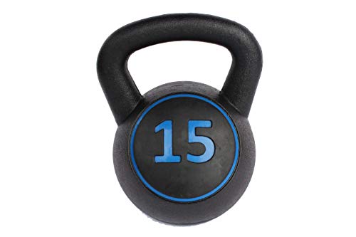 aokung Kettle bell Set 3-Piece 5lb, 10lb, 15lb Weights for Exercise Fitness Use