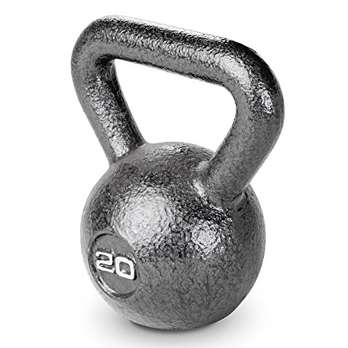 Marcy Hammertone Kettlebells, Ideal Workout Weights For Home Gym, Cast Iron, Black, 20lbs HKB-020