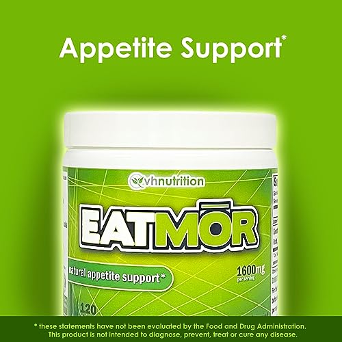 VH Nutrition Eatmor | Appetite Stimulant Weight Gain Pills for Men and Women | Maximum Strength Hunger Boosting Supplement 120 Capsules
