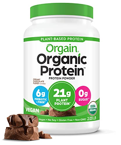 Orgain Vegan Protein Powder, Creamy Chocolate, 2.0 Lb