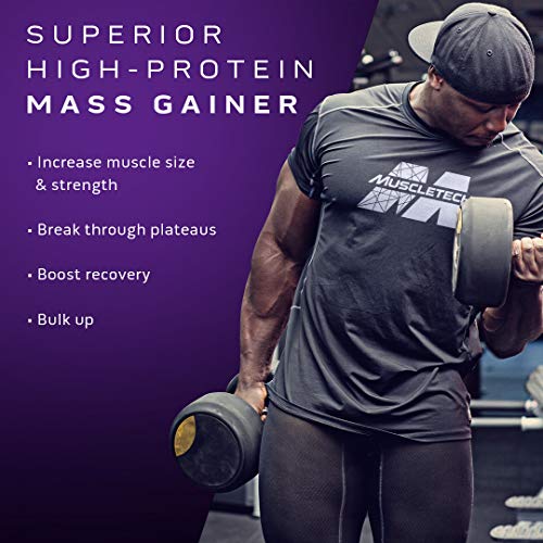Mass Gainer | MuscleTech 100% Mass Gainer Protein Powder | Protein Powder for Muscle Gain | Whey Protein + Muscle Builder |Creatine Supplements | Vanilla, 5.15 Pound (Pack of 1)