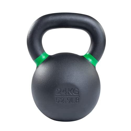 Body-Solid Single-Cast Gravity Casting Kettlebell (‎KBX24KG) with Kettles Grip Handle, Perfect Kettlebells for Weight Training and Core Workout, Cast Iron Kettle Bells for Men & Women, 24kg