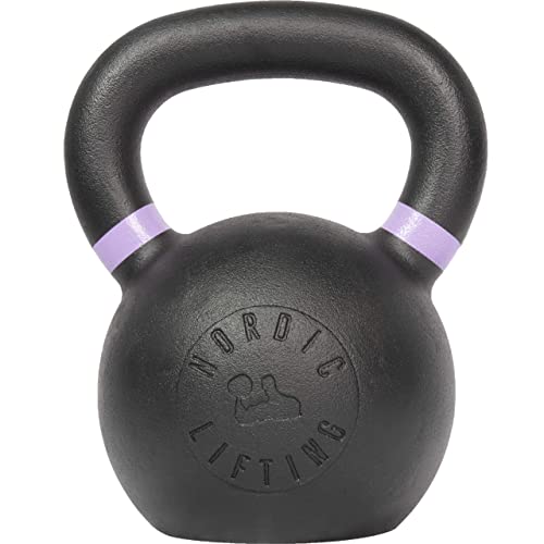 Kettlebell Made for CrossFit & Gym Workouts - Real Cast Iron for Strength Training by Nordic Lifting - 44 lb