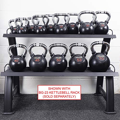 Valor Fitness CKB-70 Chrome Kettlebell, 70 lb