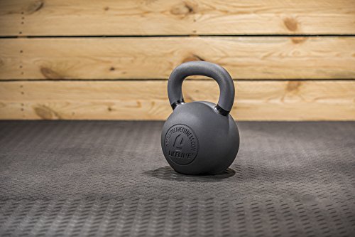 Lifeline Kettlebell Weight for Whole-Body Strength Training 36 kg/80 lb - Black