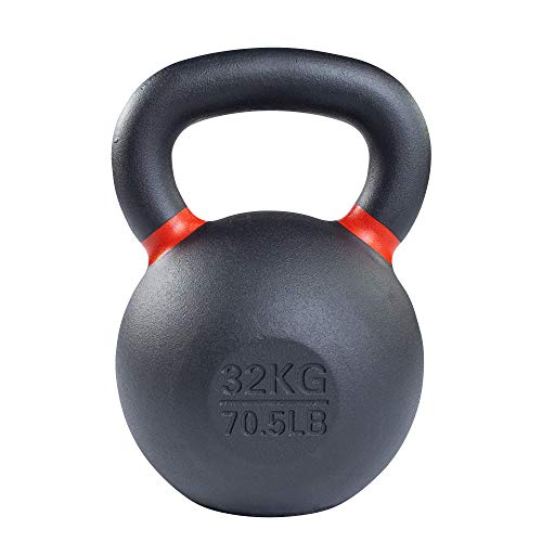 Body-Solid Single-Cast Gravity Casting Kettlebell (‎KBX32KG) with Kettles Grip Handle, Perfect Kettlebells for Weight Training and Core Workout, Cast Iron Kettle Bells for Men & Women, 32kg