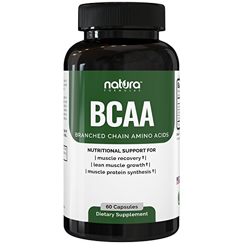 Natura BCAA Capsules - All Natural BCAAs for Recovery and Muscle Growth - Clean Branched Chain Amino Acids - Essential 2:1:1 Ratio - Pre and Post Workout Supplement for Men and Women.