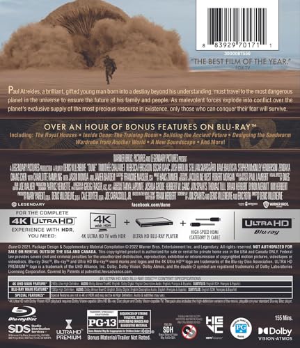 Dune 4K Ultra HD and Blu-ray Combo