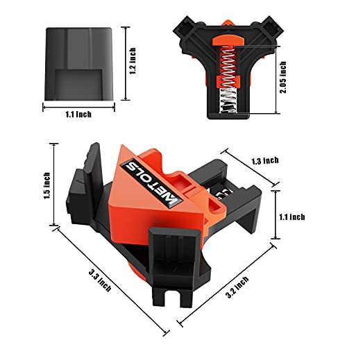 WETOLS 90 Degree Right Angle Woodworking Corner Clamp
