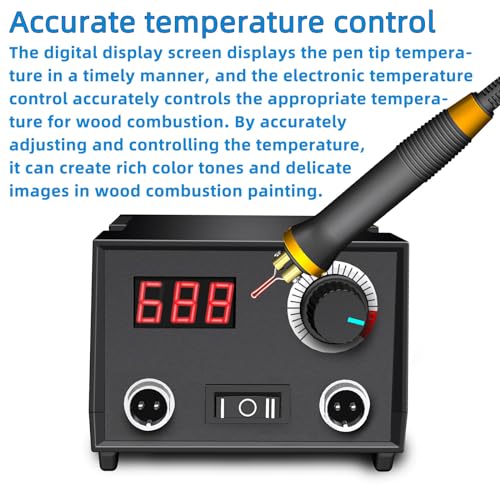 Digital Wood Burning Kit with Adjustable Temperature and Tips