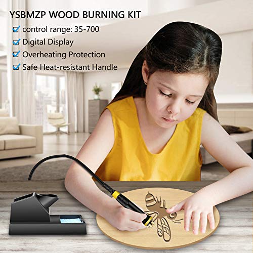 Pyrography Kit with Wood Burner Tool and Tips