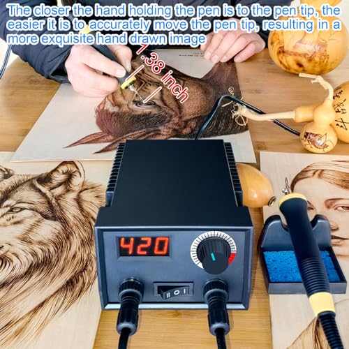 Digital Wood Burning Kit with Adjustable Temperature and Tips