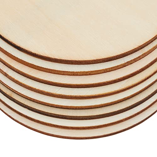 130 Unfinished Wooden Squares and Circles for DIY