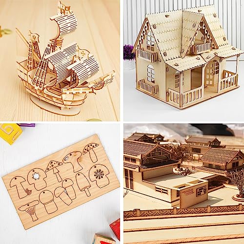 12 Pack Basswood Sheets for DIY Crafts and Models