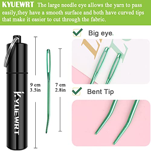 10Pcs Large Eye Weaving Needle Set with Storage Tube