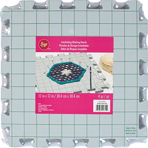 Boye DIY Needlepoint, Knitting, Crochet Blocking Boards, White