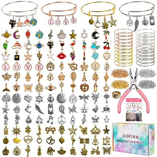Sofier 542pcs DIY Bangle Bracelet Making Kit