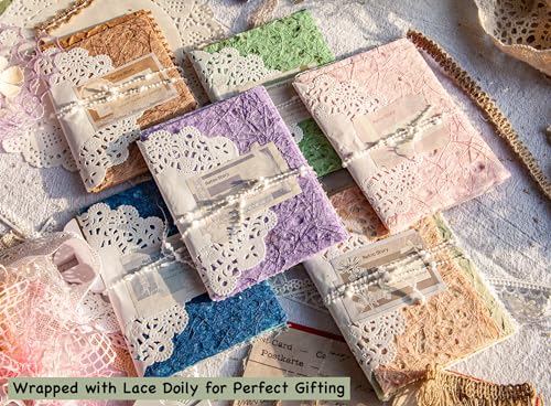 Assorted Scrapbook Paper and Mesh Fabric Set - 6 Pack