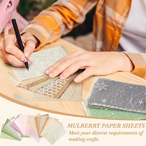 60 pcs A5 Scrapbook Textured Paper Sheets Variety