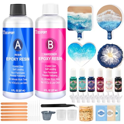 Beginner Epoxy Resin Kit with Coaster Molds