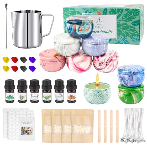 Trulloyoo Candle Making Kit with Beeswax and Essential Oils