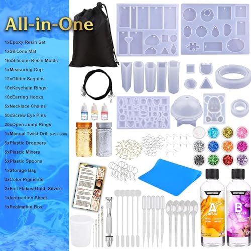 Zoncolor Epoxy Resin Silicone Molds - DIY Craft Kit