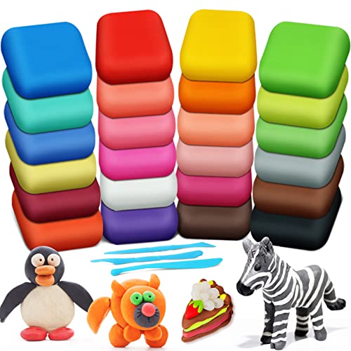 24 Colors Magic Clay Kit for Kids DIY Crafts