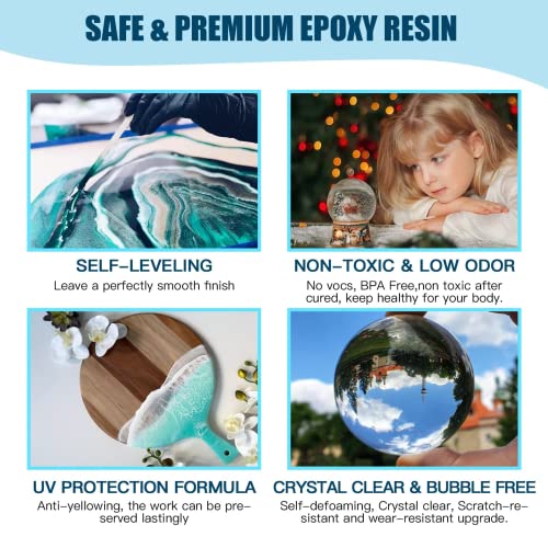 Beginner Epoxy Resin Kit with Coaster Molds