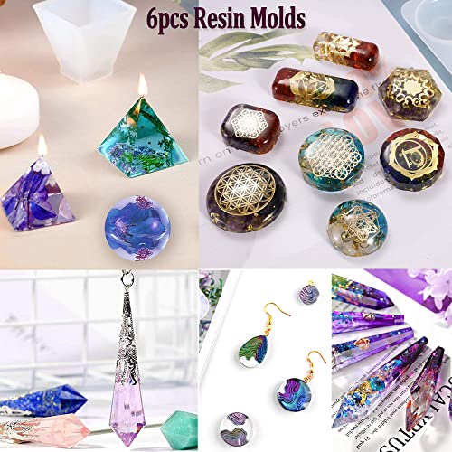 Beginner Resin Mold Kit - 125pcs with Epoxy Supplies