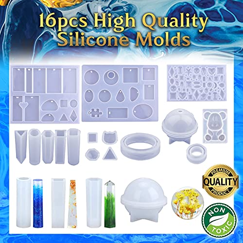Zoncolor Epoxy Resin Silicone Molds - DIY Craft Kit