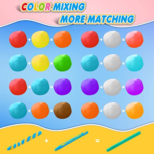 24 Colors Magic Clay Kit for Kids DIY Crafts