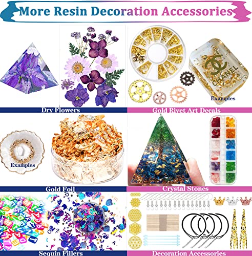 Beginner Resin Mold Kit - 125pcs with Epoxy Supplies