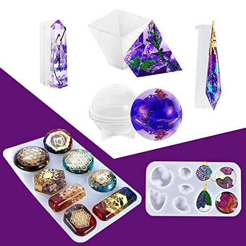 Beginner Resin Mold Kit - 125pcs with Epoxy Supplies