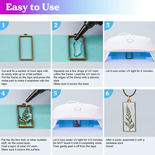 DIY Jewelry Making Kit with Clear Resin & UV Lamp