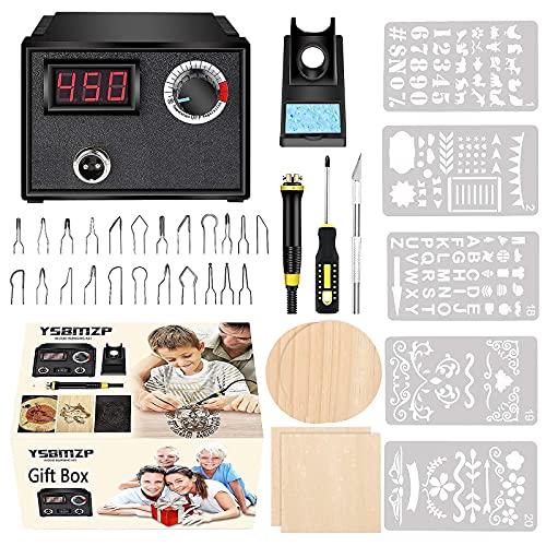 Pyrography Kit with Wood Burner Tool and Tips