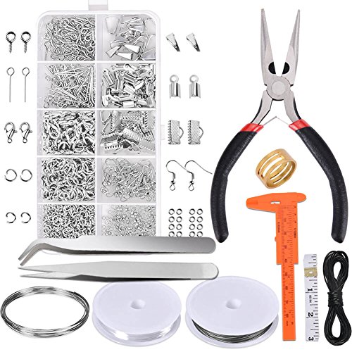 Jewelry Making Kit with Tools, Findings, and Wires
