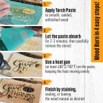 Original USA-Made Heat Activated Paste for Wood Burning