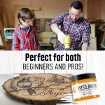 Original USA-Made Heat Activated Paste for Wood Burning