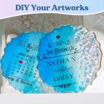 LET'S RESIN DIY Coaster Making Kit, 16oz Starter Set