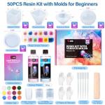 16oz Silicone Resin Molds Kit with Starter Epoxy